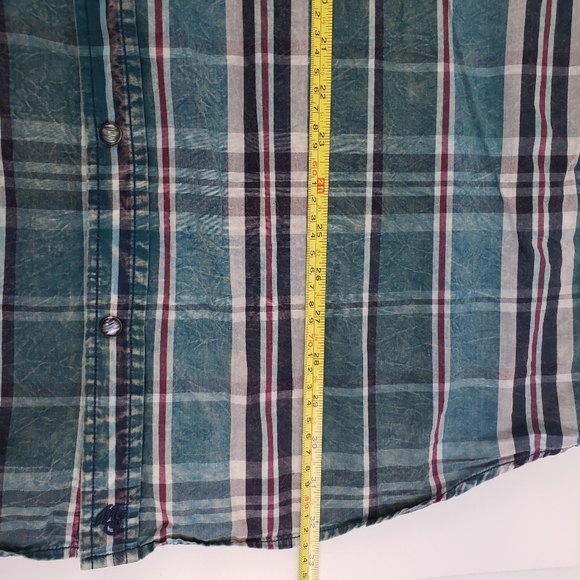 Moon Shine Shirt Mens XXL 2XL Pearl Snap Western Cowboy Long Sleeve Rockabilly - Picture 10 of 10